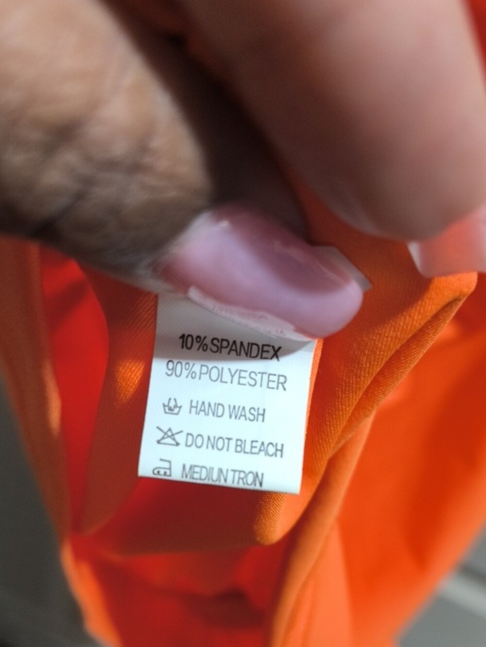 Bright Orange Ruched Button-Front Dress - Picture 2 of 4